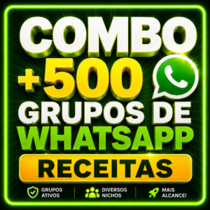 Combo 500 grupos de WhatsApp Receitas