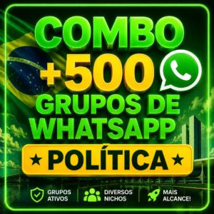 Combo 500 grupos de WhatsApp Politica